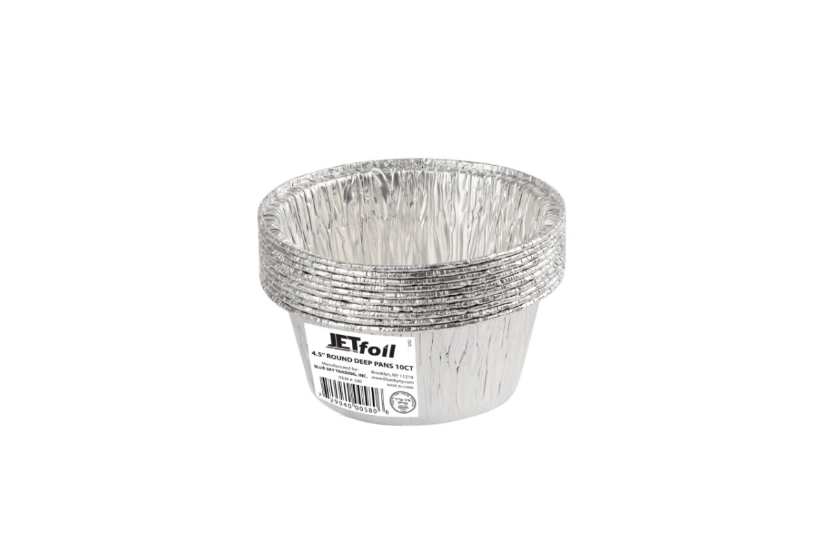 Round Aluminum Pan 4.5 inch 10pk