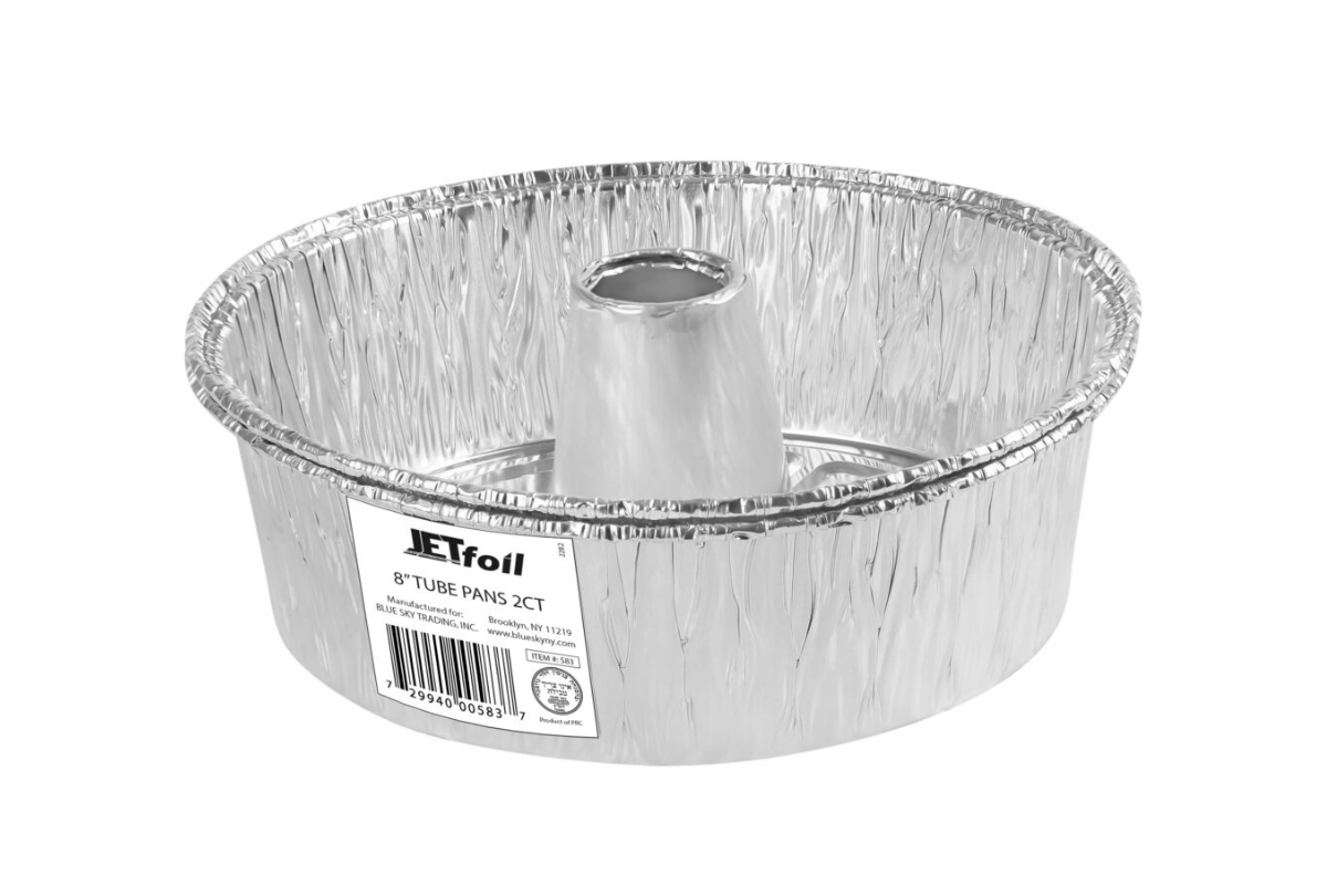 8 inch Cake Pan With Tube 2pk