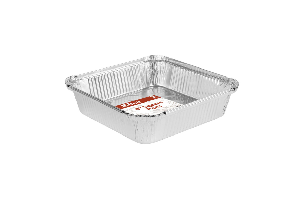 SQUARE FOIL PAN 9 INCH 3 PACK