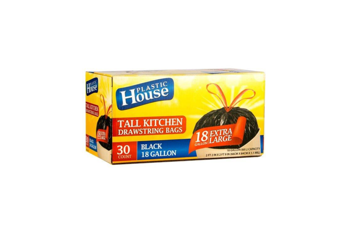 18 Gal Garbage Bags Black 30 ct.