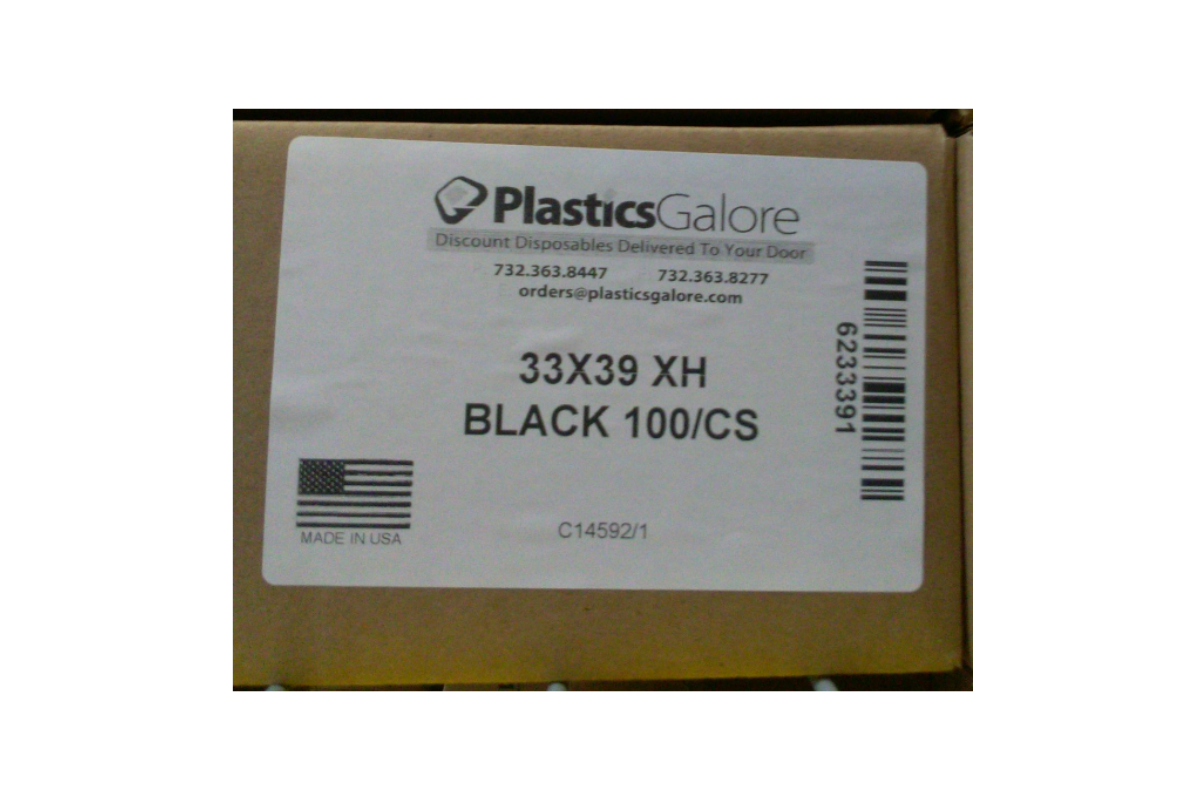 Extra Heavy Garbage Bags 33 Gal 100 ct.