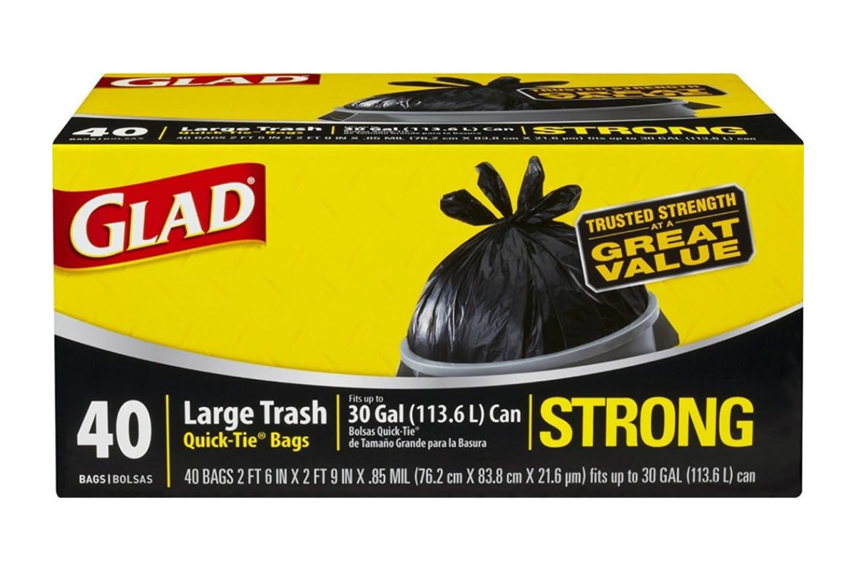 Glad Trash Bags 40 ct. Quick-Tie