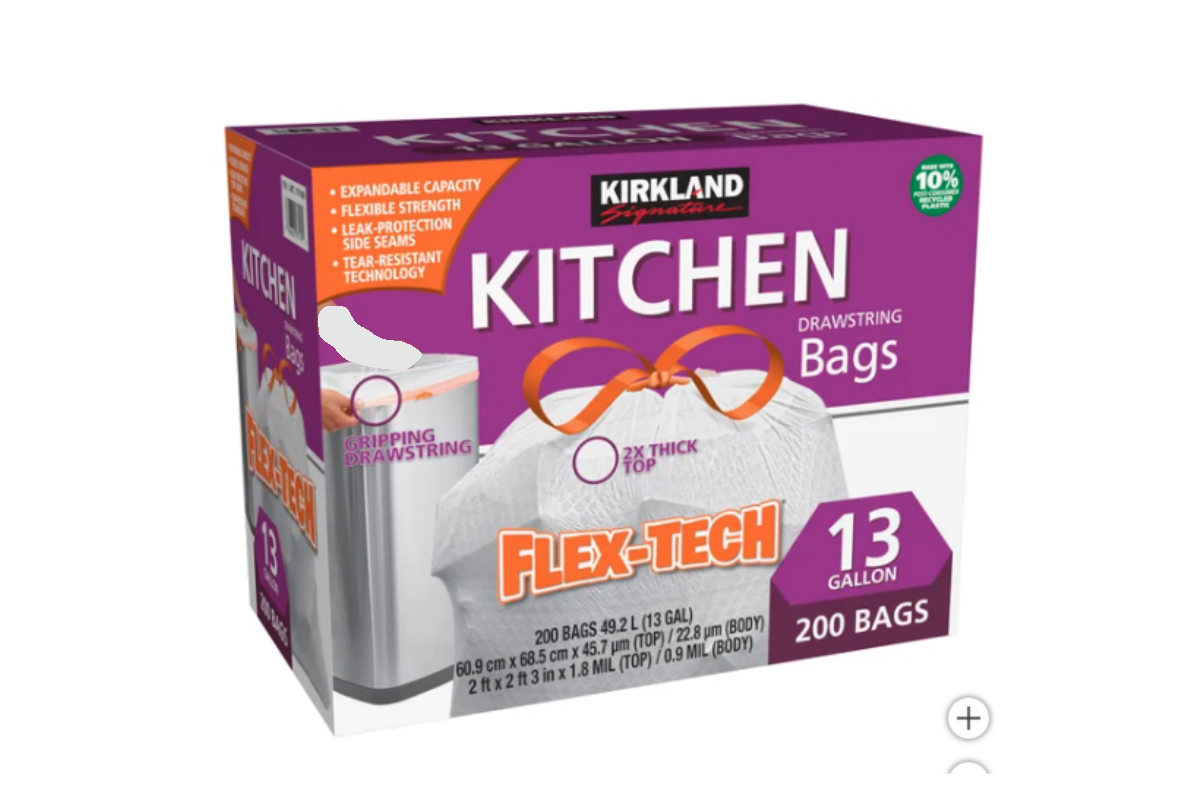 Kirkland Tall Kitchen bags 200 ct.
