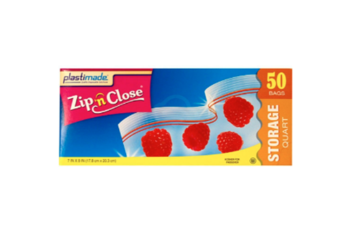 Zip N Close Storage Quart Bags 50 ct.