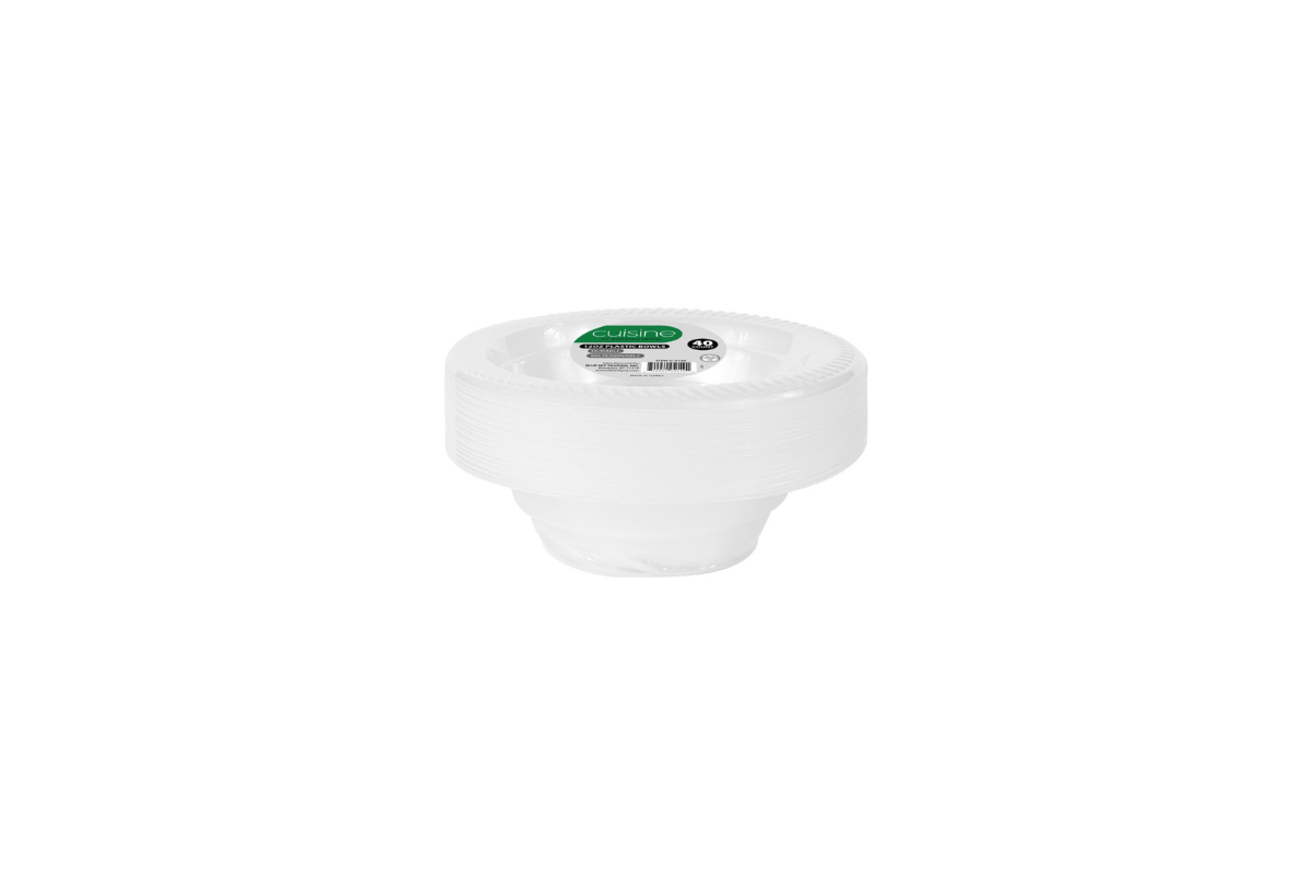 12 oz. Clear Plastic Bowls Cuisine