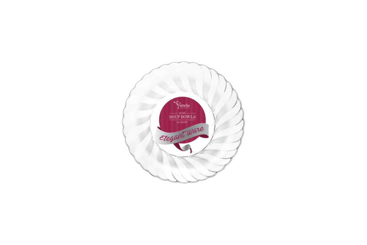 12 oz. Clear Elegant Bowls 18 ct.
