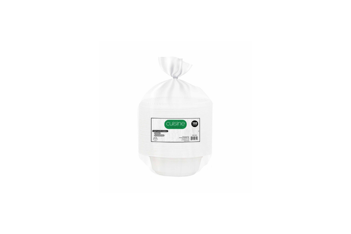 5 OZ. WHITE PLASTIC BOWLS CUISINE