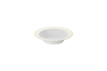 12 oz. White Soup Bowls Gold Rim 10 ct.