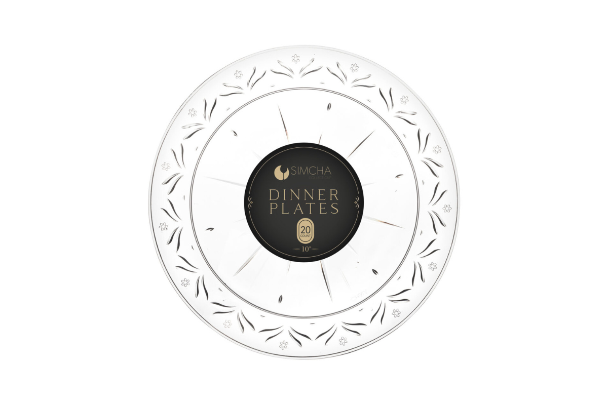 10 inch Clear Plates sc 20 ct.
