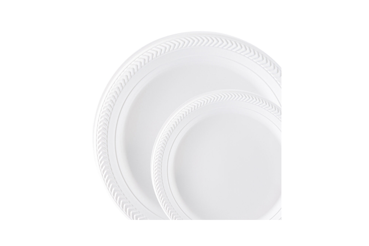 10 inch White Plates Cuisine