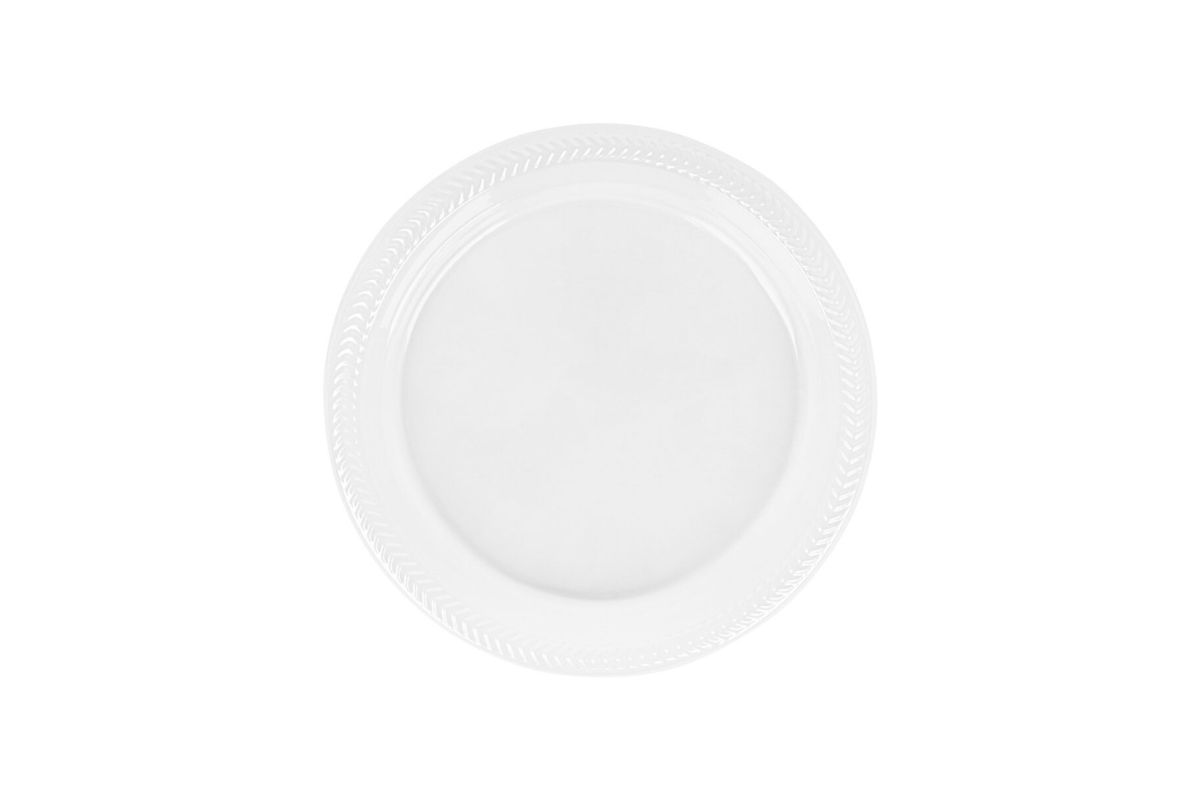 6 inch Clear Plates Cuisine 40 ct.