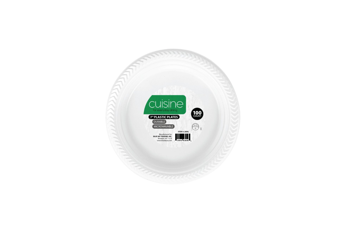 7 inch White Plates Cuisine 100 ct.