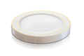 9 inch White Plates Gold Rim 10 ct.