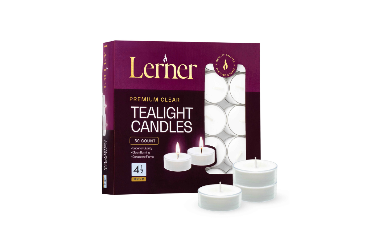 Lerner Clear Tealights 4.5 Hour 50 ct.