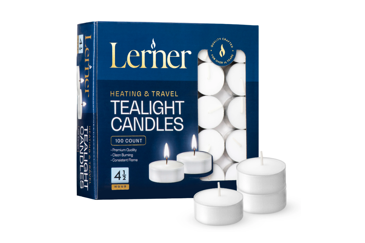 Lerner Tealights Box 4.5 Hour 100 ct.