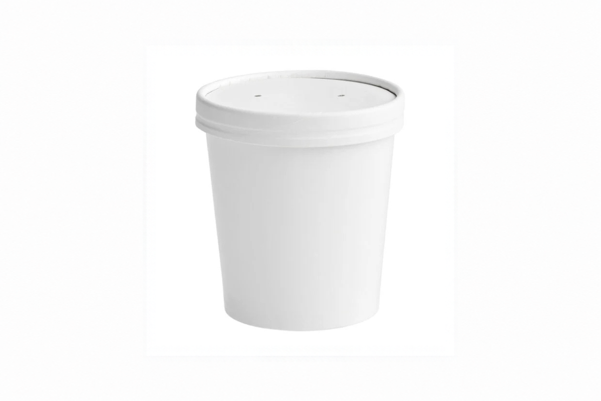 16 oz. Soup Containers White With Lids 250 ct.