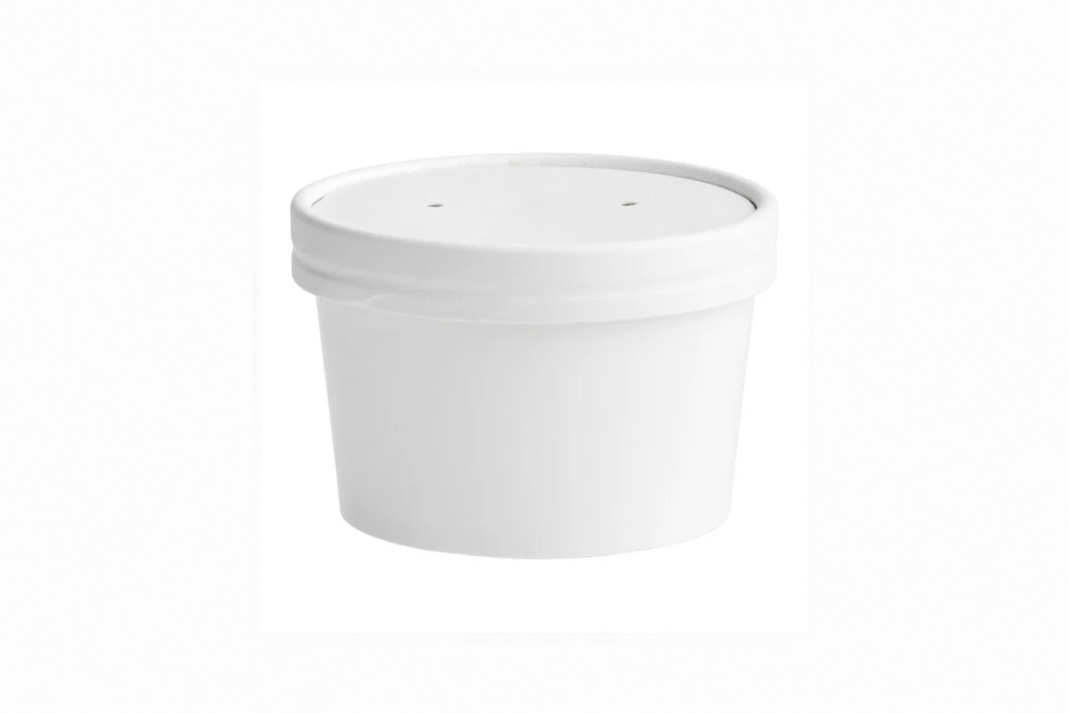 8 oz. Soup Containers White With Lids 250 ct.