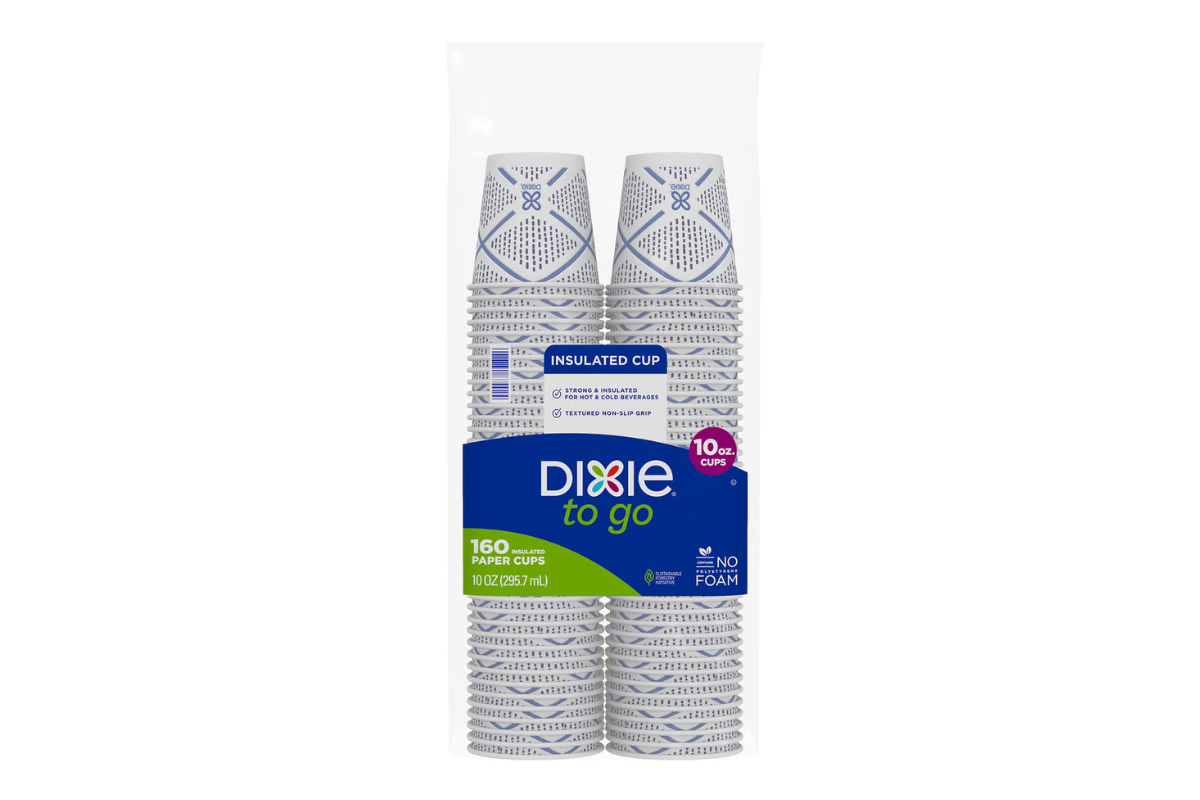 10 oz. Dixie Hot cups 160 Ct.