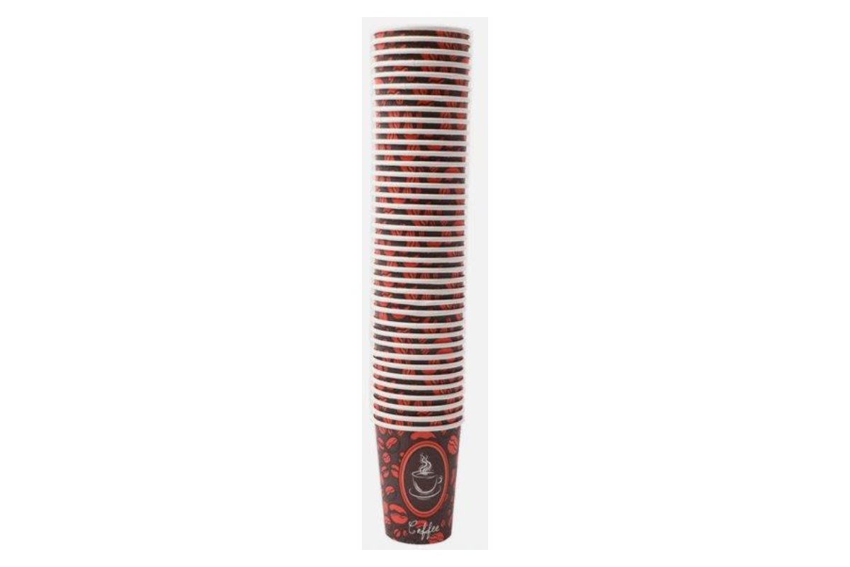 10 oz. Paper Hot cups 50 ct. Coffee Design