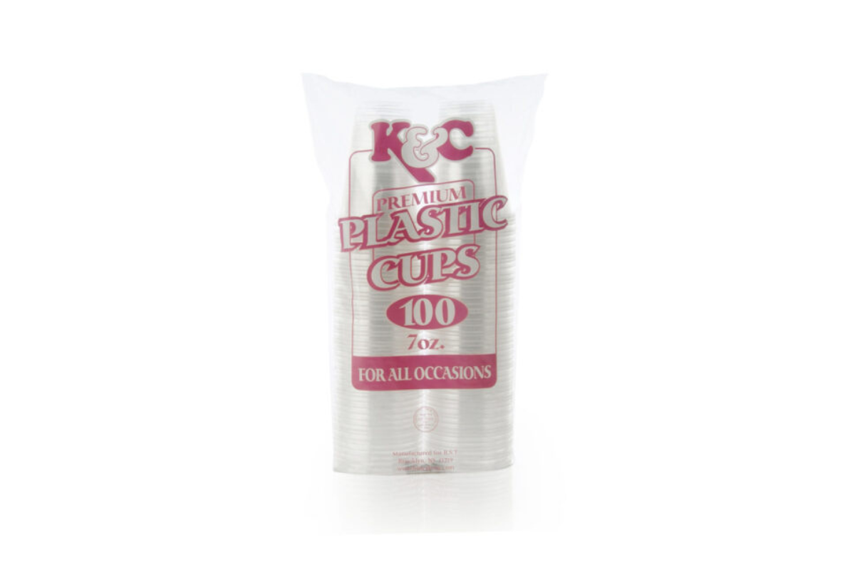 7 oz. Plastic Cups 100 ct. K&C