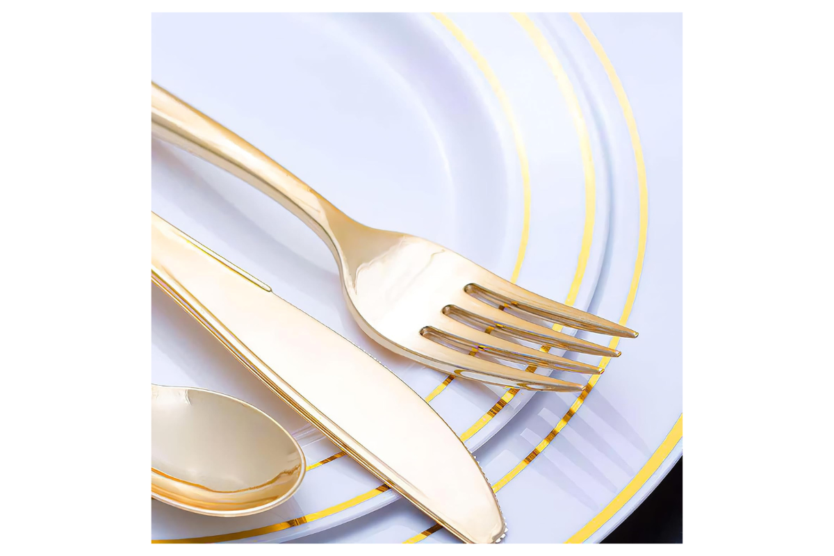 Gold knives 24 ct.