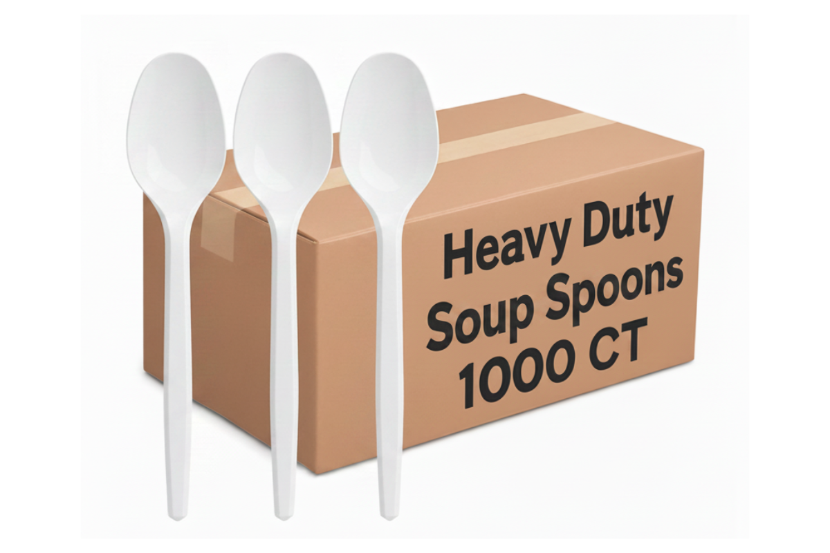 White Soup Spoons 1000 ct. Heavy Duty