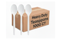 White Teaspoons 1000 ct. Heavy Duty