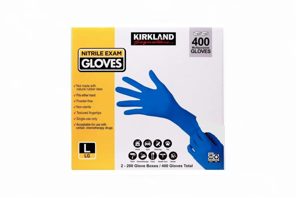 Kirkland Nitrile Gloves Large 400 ct.