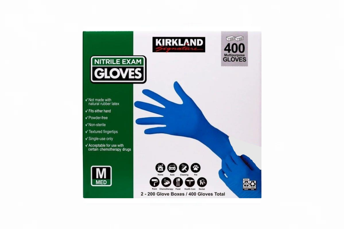 Kirkland Nitrile Gloves Medium 400 ct.