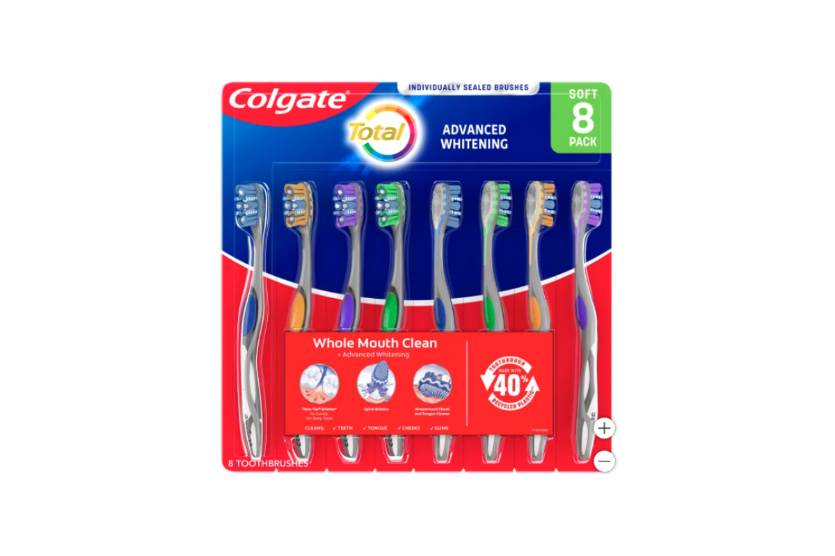 COLGATE TOOTHBRUSH 8 PACK SOFT