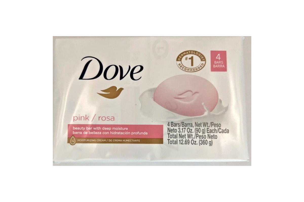 Dove Bar Soap Pink 4pk