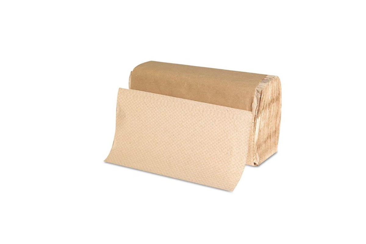 Case Brown Single-Fold Paper Towels