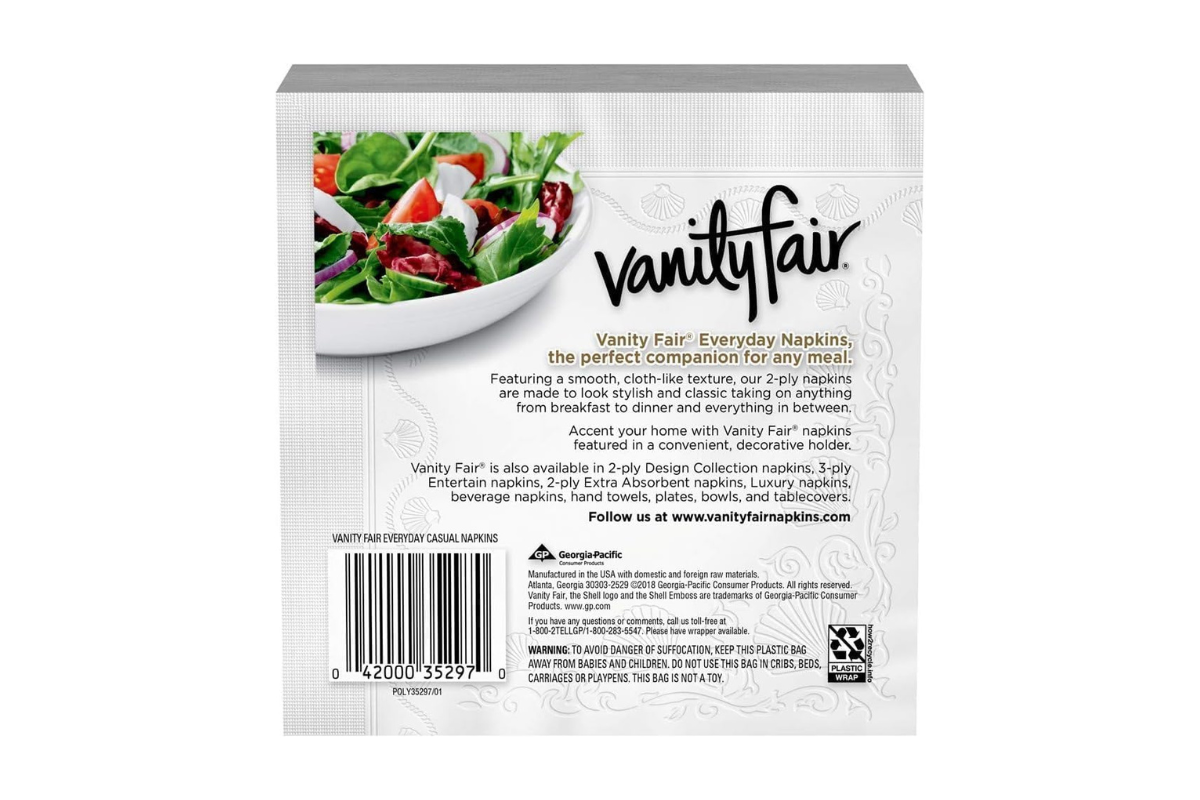 Vanity Fair Lunch Napkins 110 ct.