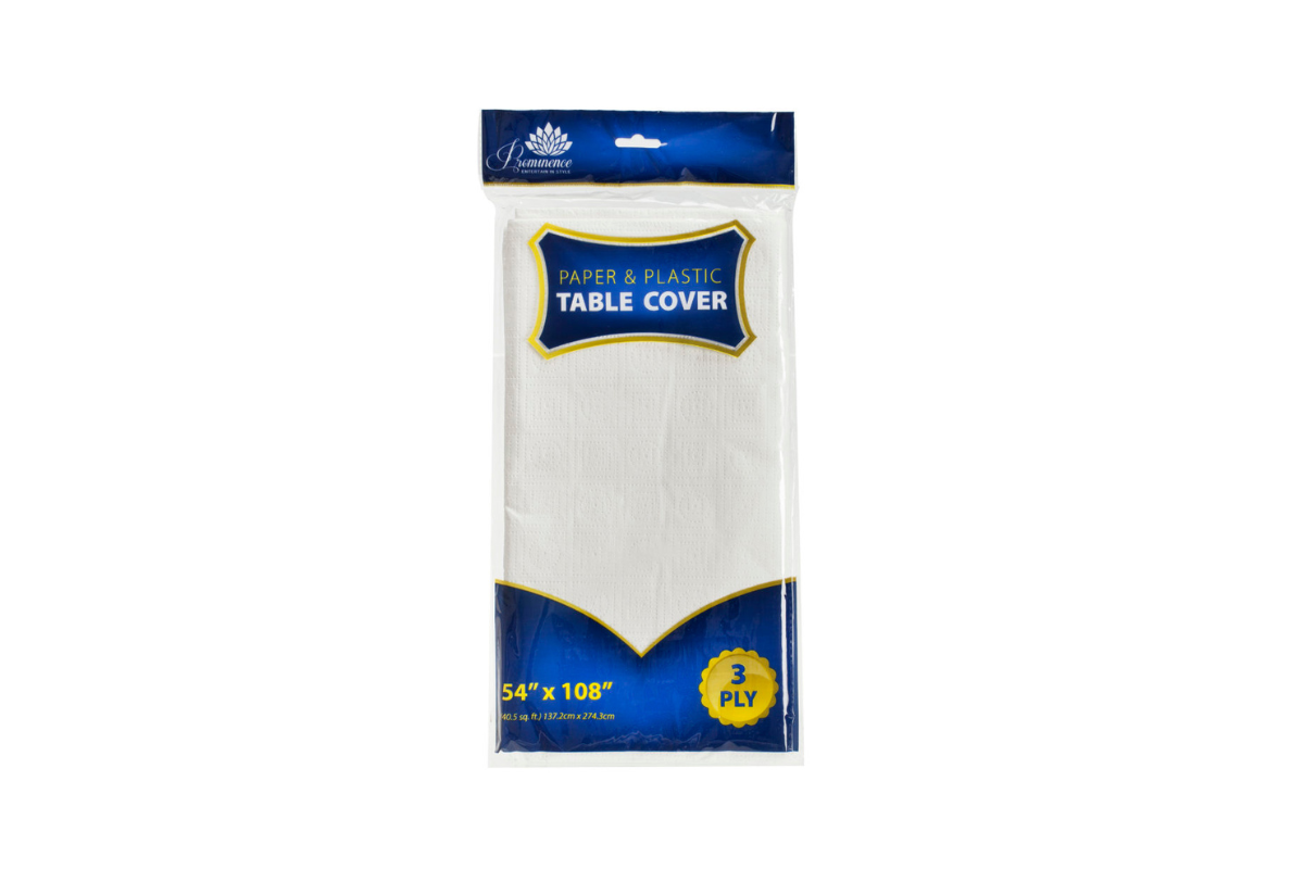 Paper & plastic 3ply Tablecover