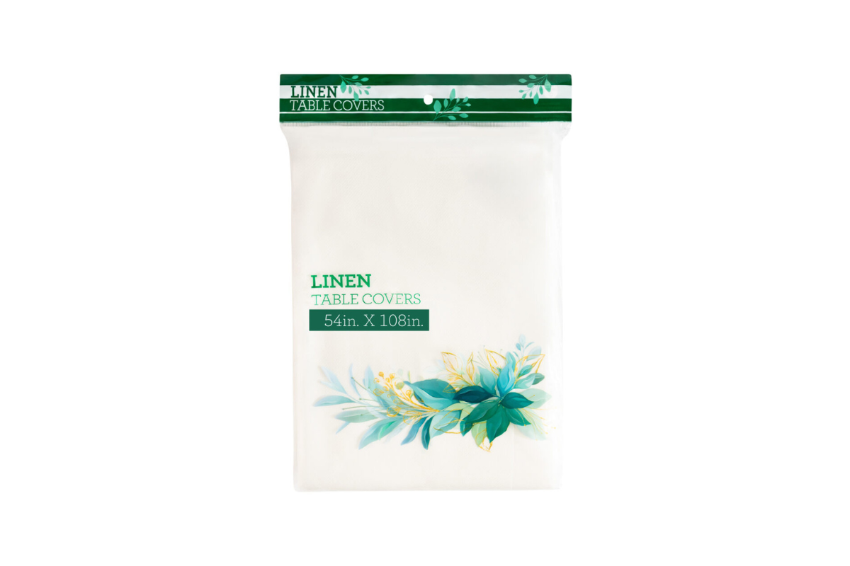 Linen Like Table Cover White