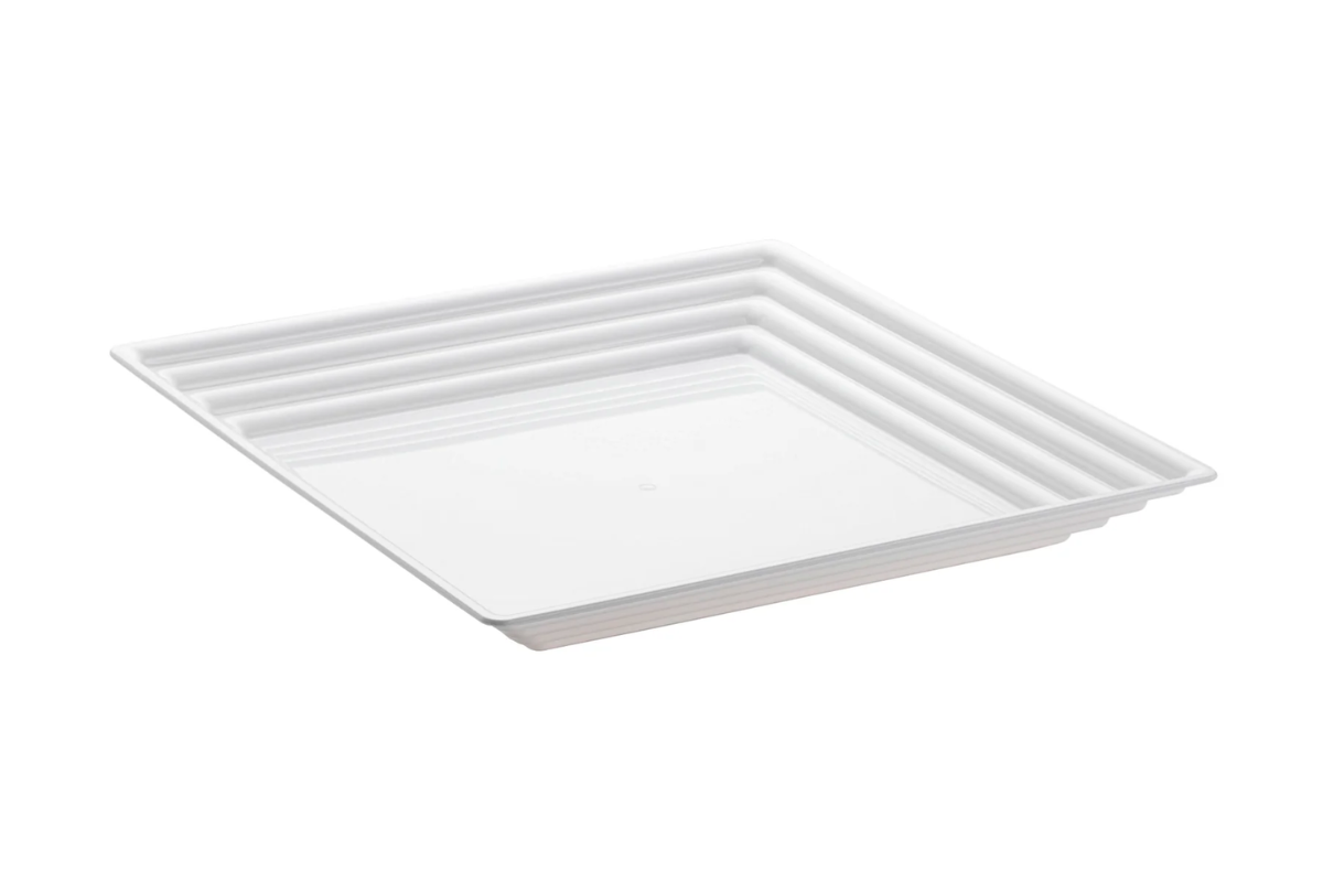 Serving Tray White 16x16 3pk